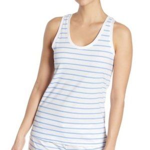 Sant and Abel Blue Zebra Striped Tank